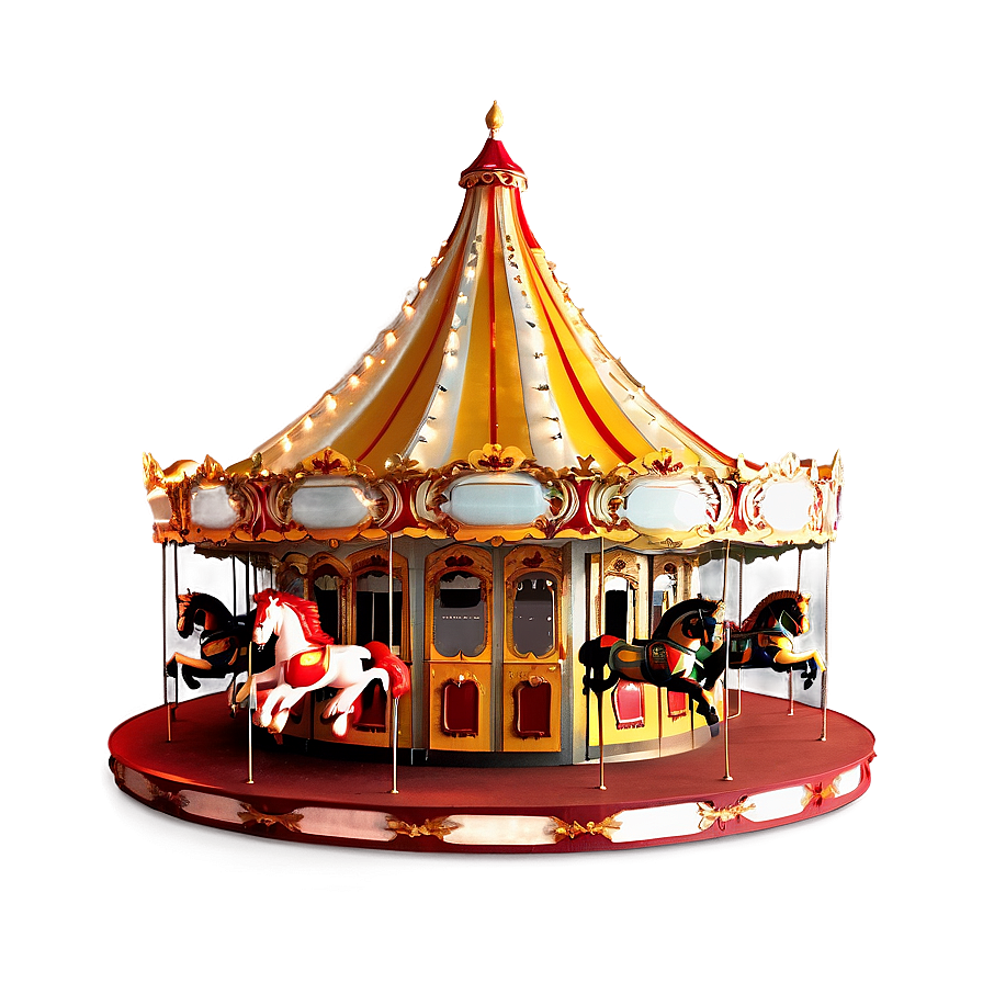 Classic Fairground Carousel Png Vhj PNG