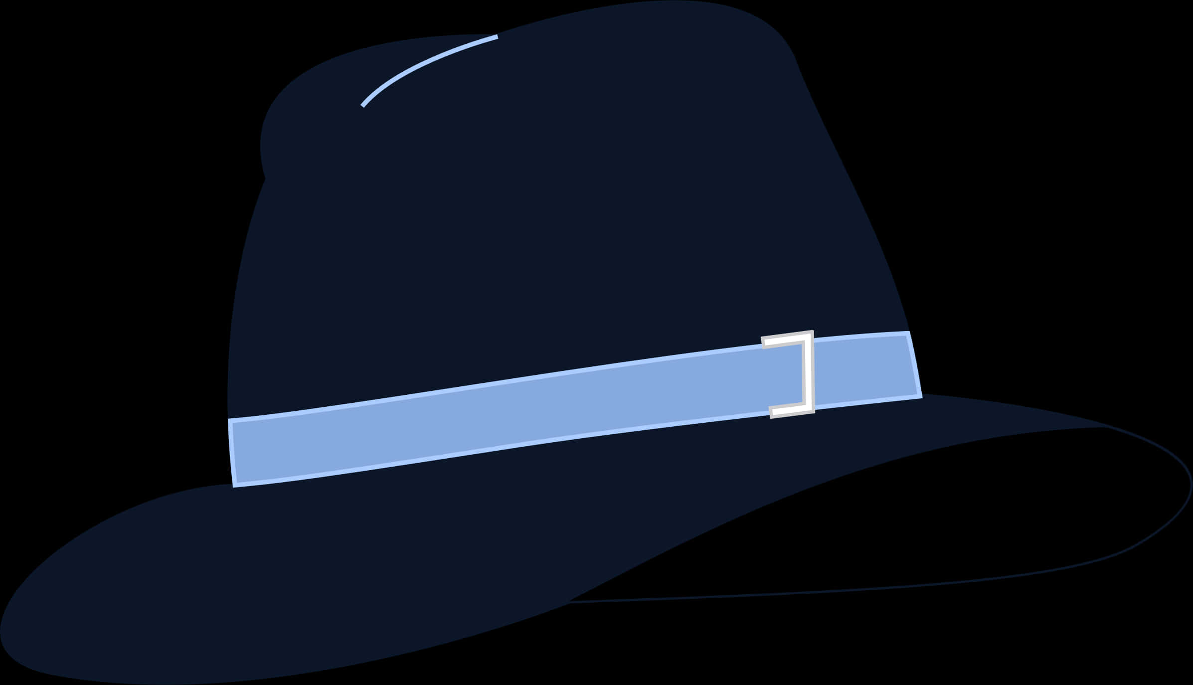 Classic Fedora Hat Illustration PNG