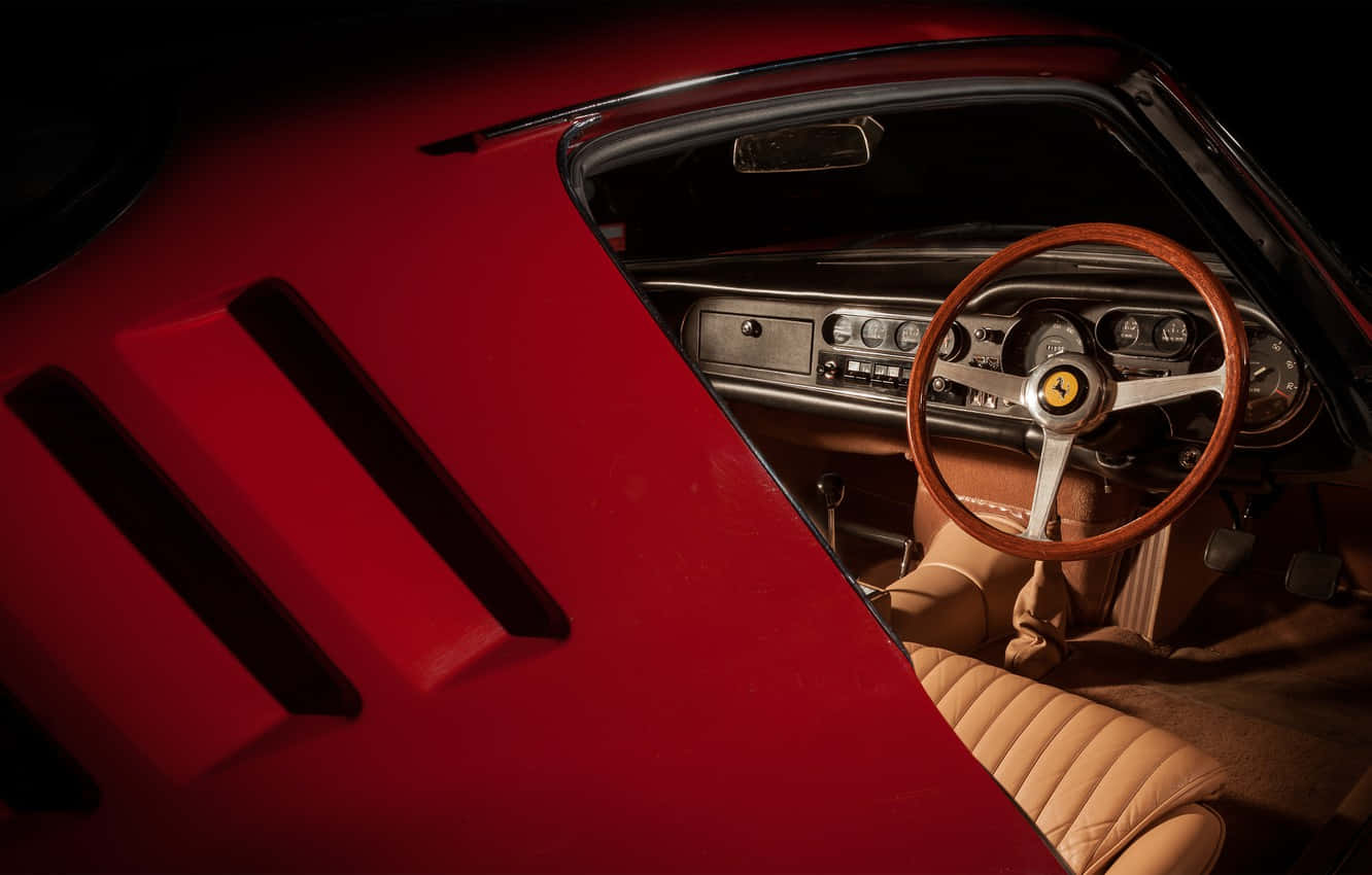 Genießensie Den Einzigartigen Vintage-luxus Eines Klassischen Ferrari Wallpaper