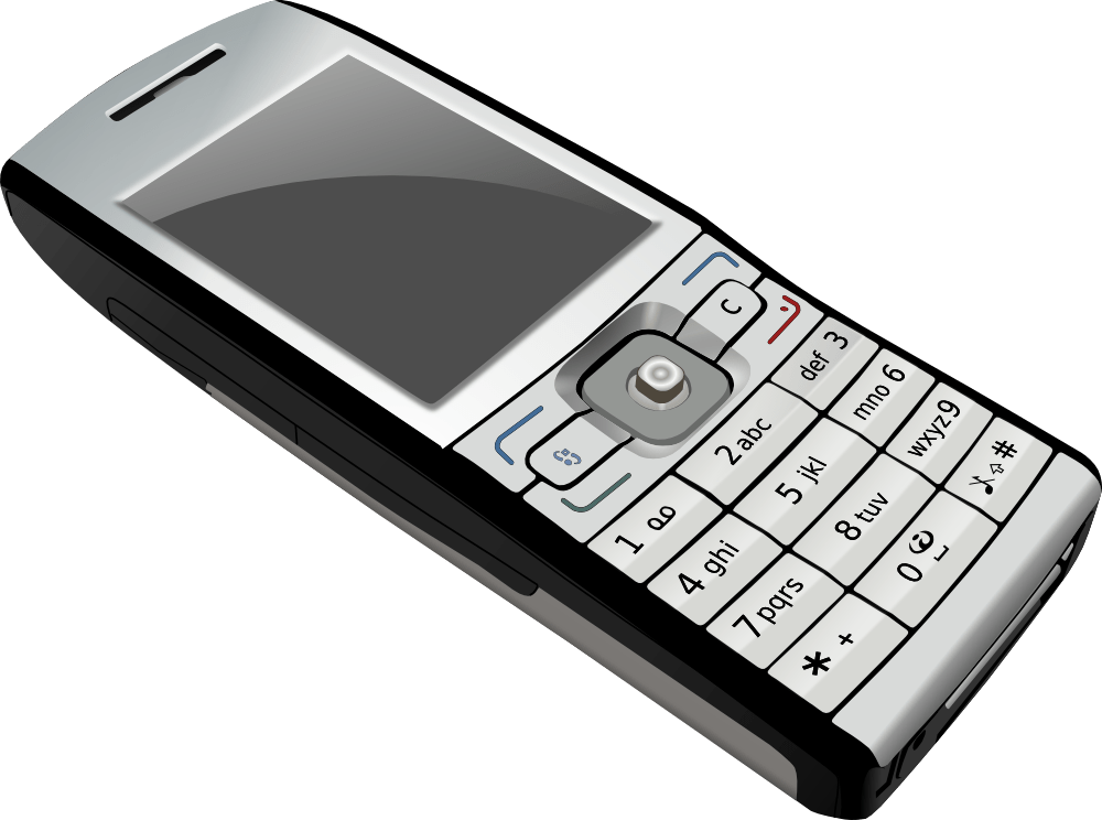 Classic Flip Phone Design PNG