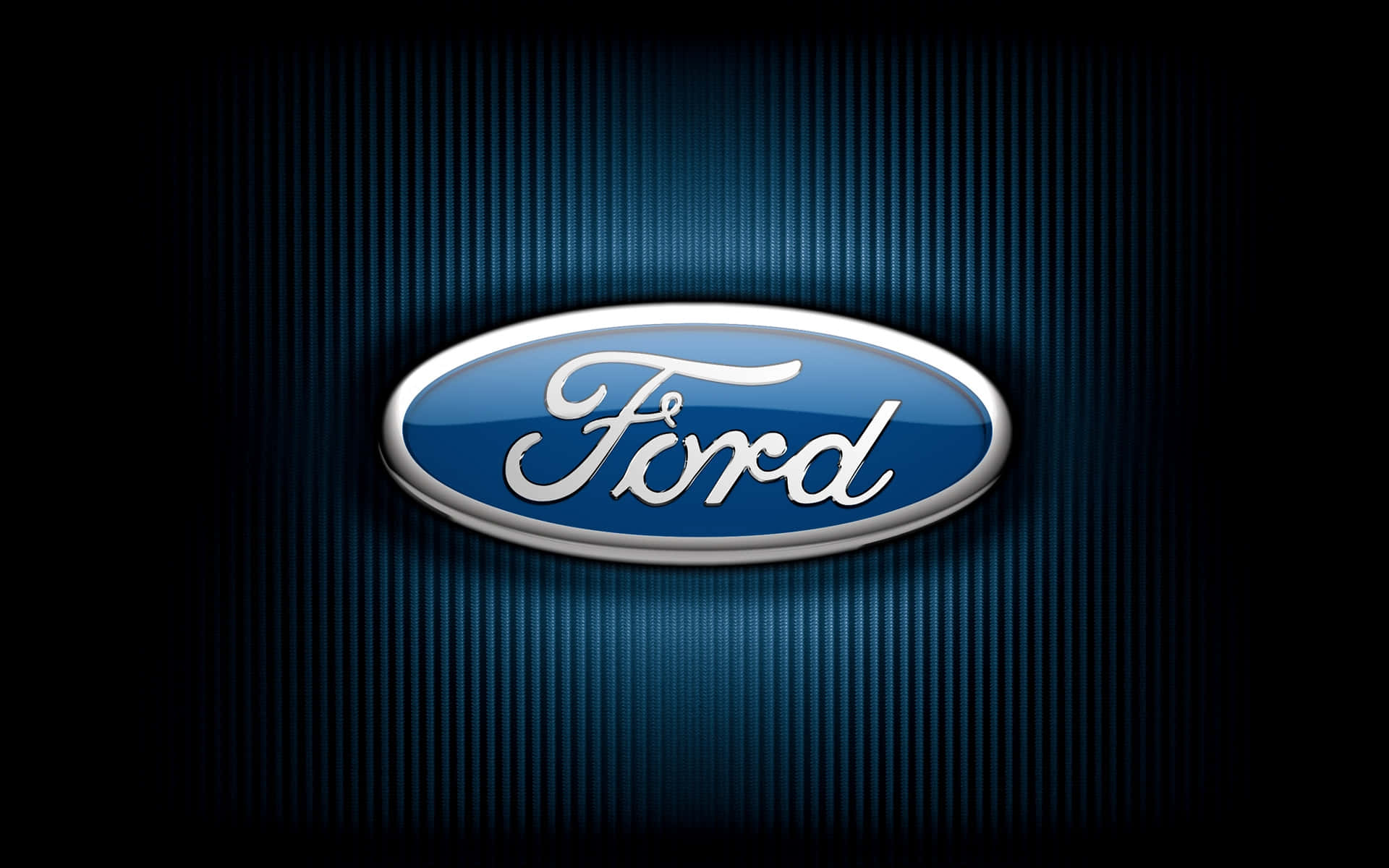 Classic Ford Logo On A Powerful Truck Wallpaper