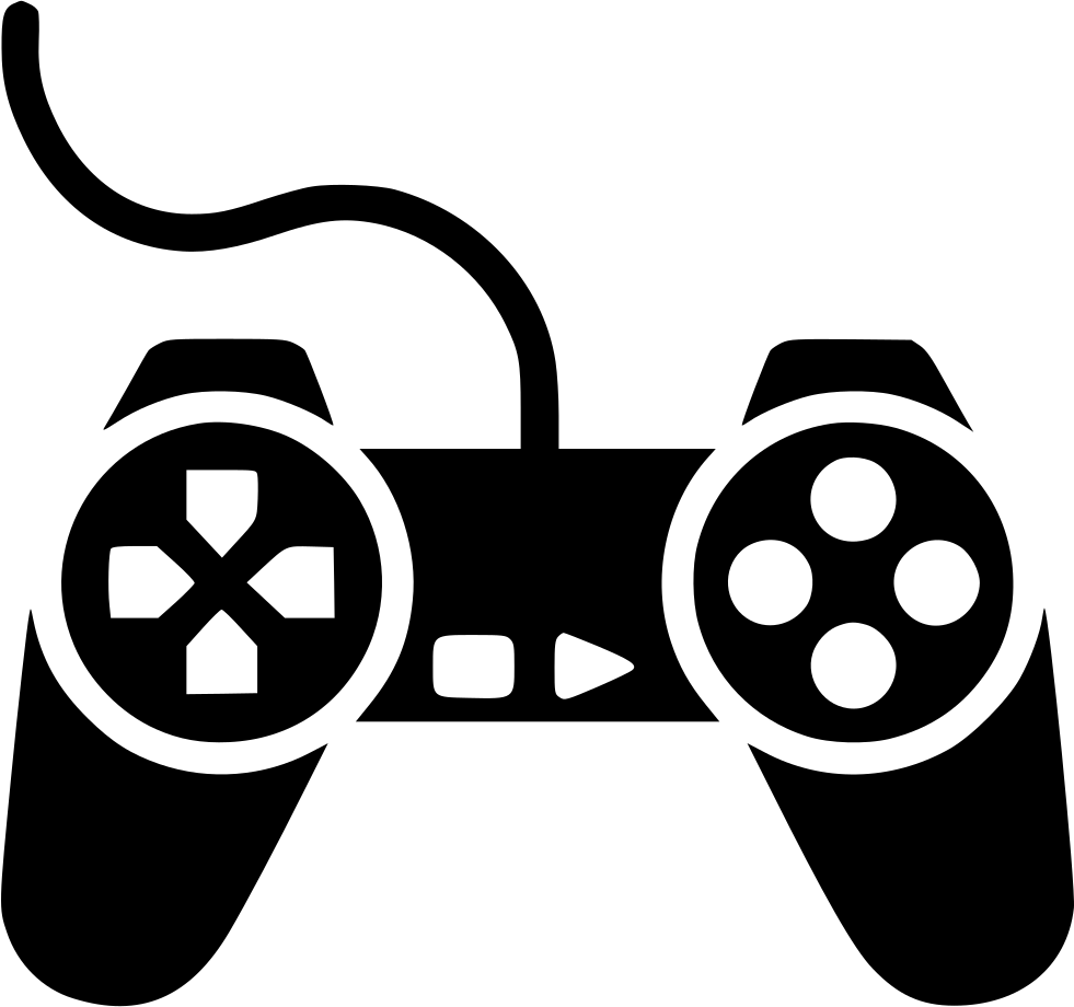 Classic Game Controller Silhouette PNG