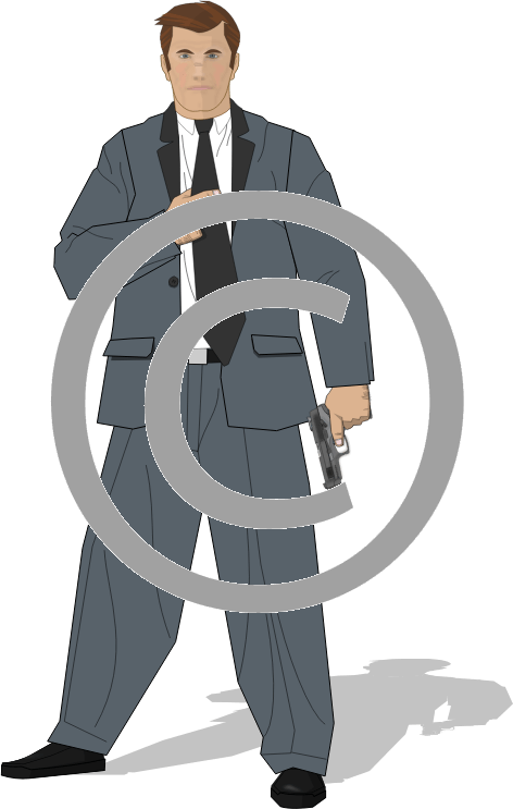 Classic Gangster Cartoon Character PNG