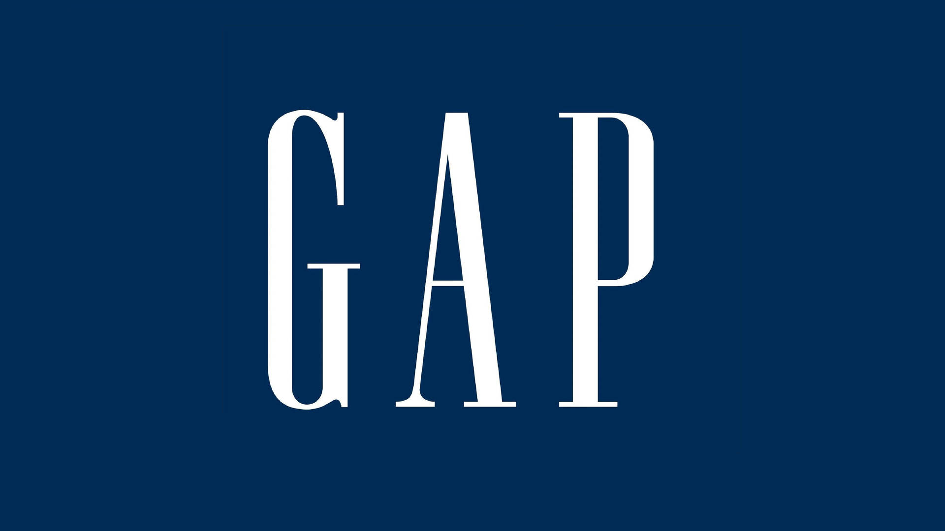 Classic Gap Navy Blue Logo Wallpaper