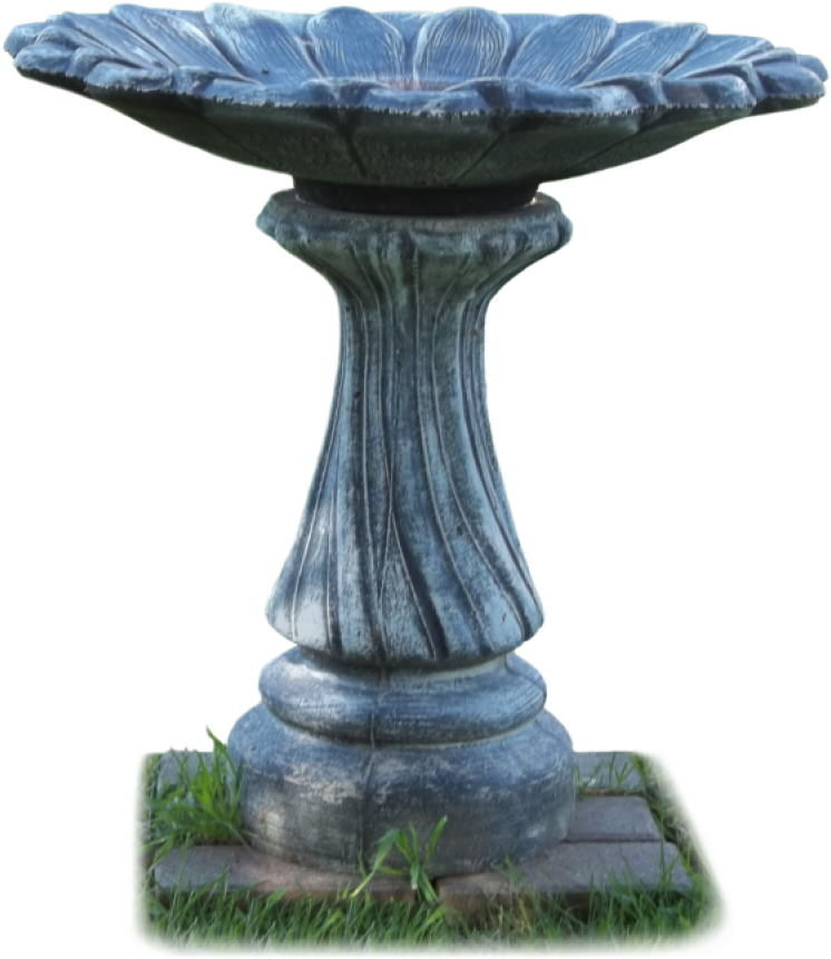 Classic Garden Fountain Stone Design PNG