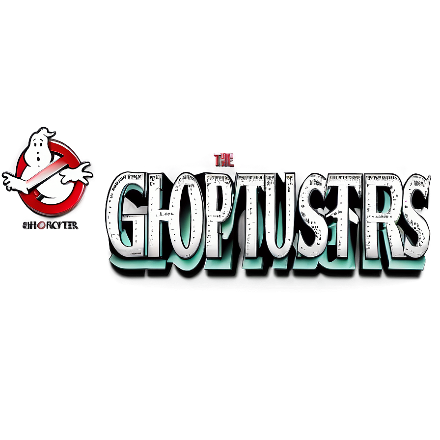 Classic Ghostbusters Text Png 06112024 PNG