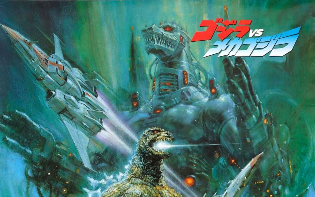 Classic Godzilla in Cityscape Wallpaper