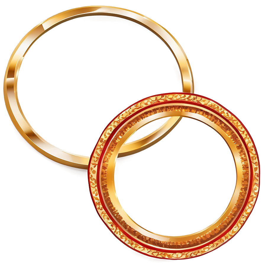 Classic Gold Circle Frame Png 16 PNG