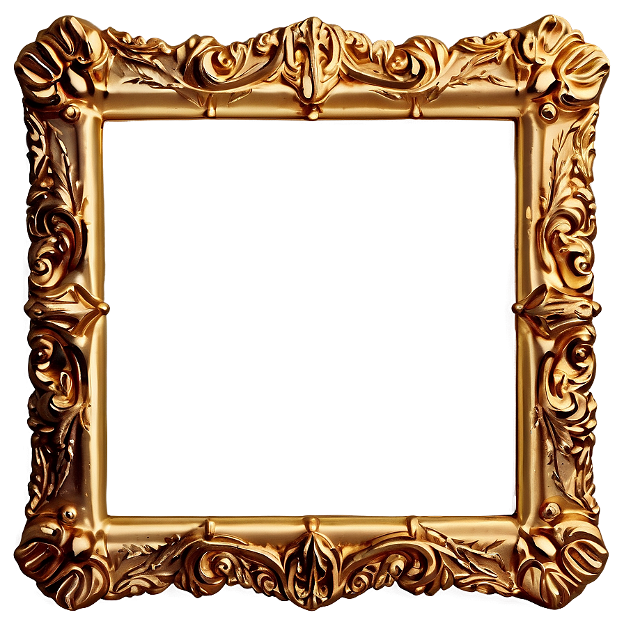 Download Classic Gold Frame Border Png Hjy5 | Wallpapers.com