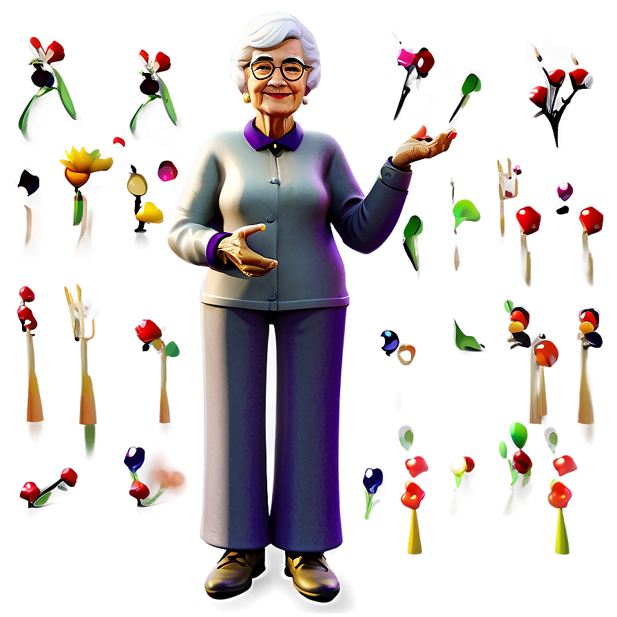 Classic Grandma Figure Png 06202024 PNG