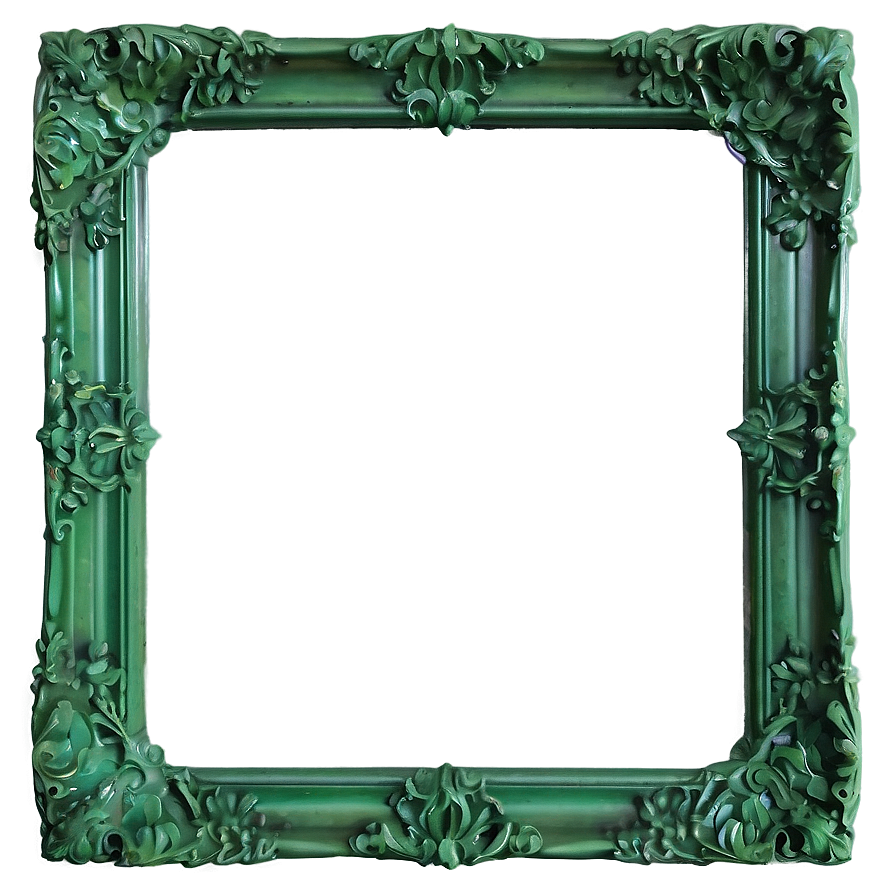 Classic Green Frame Png 18 PNG