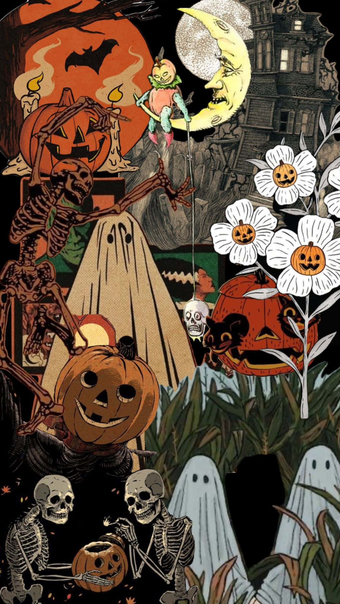 Classic Halloween Collage Wallpaper