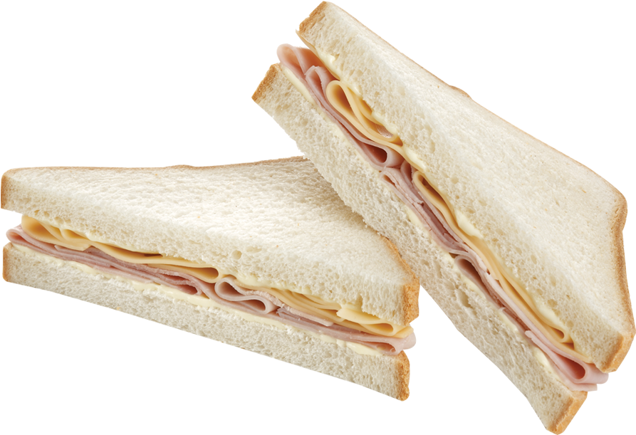 Classic Hamand Cheese Sandwich PNG