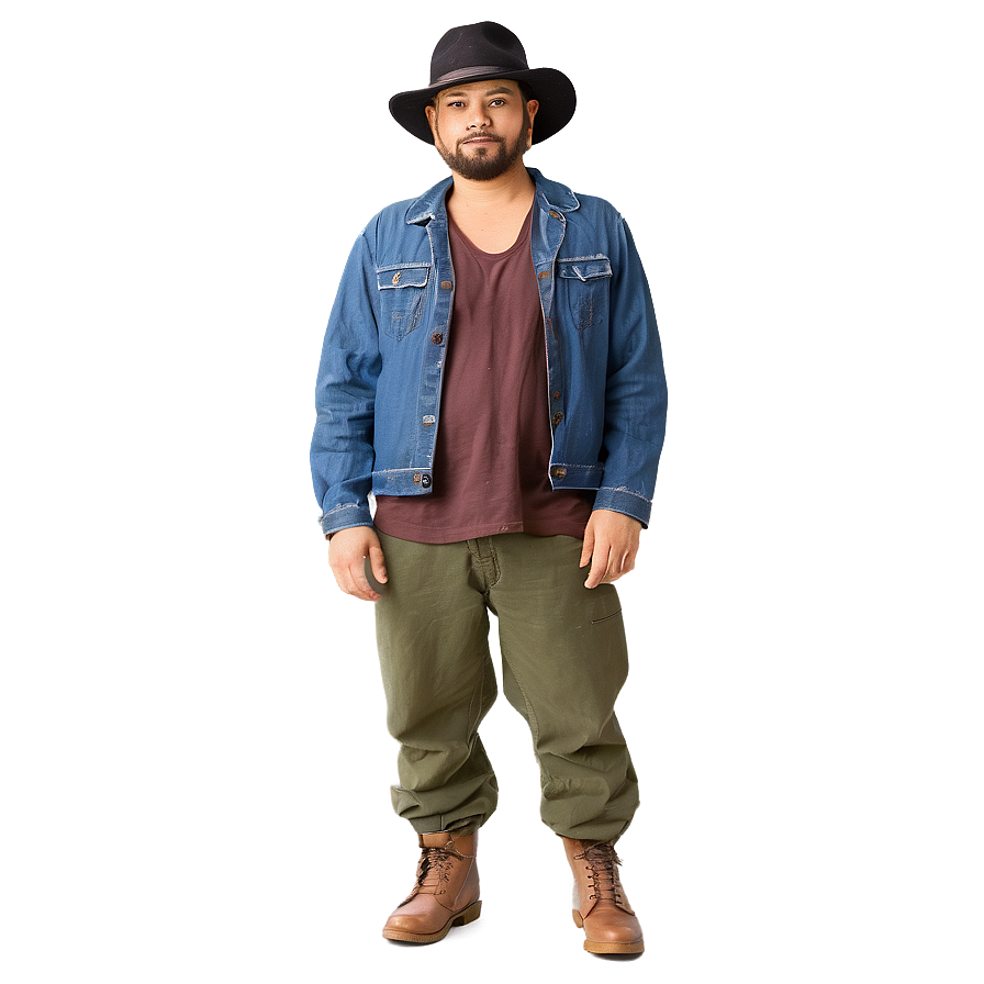 Classic Hobo Outfit Png 06242024 PNG