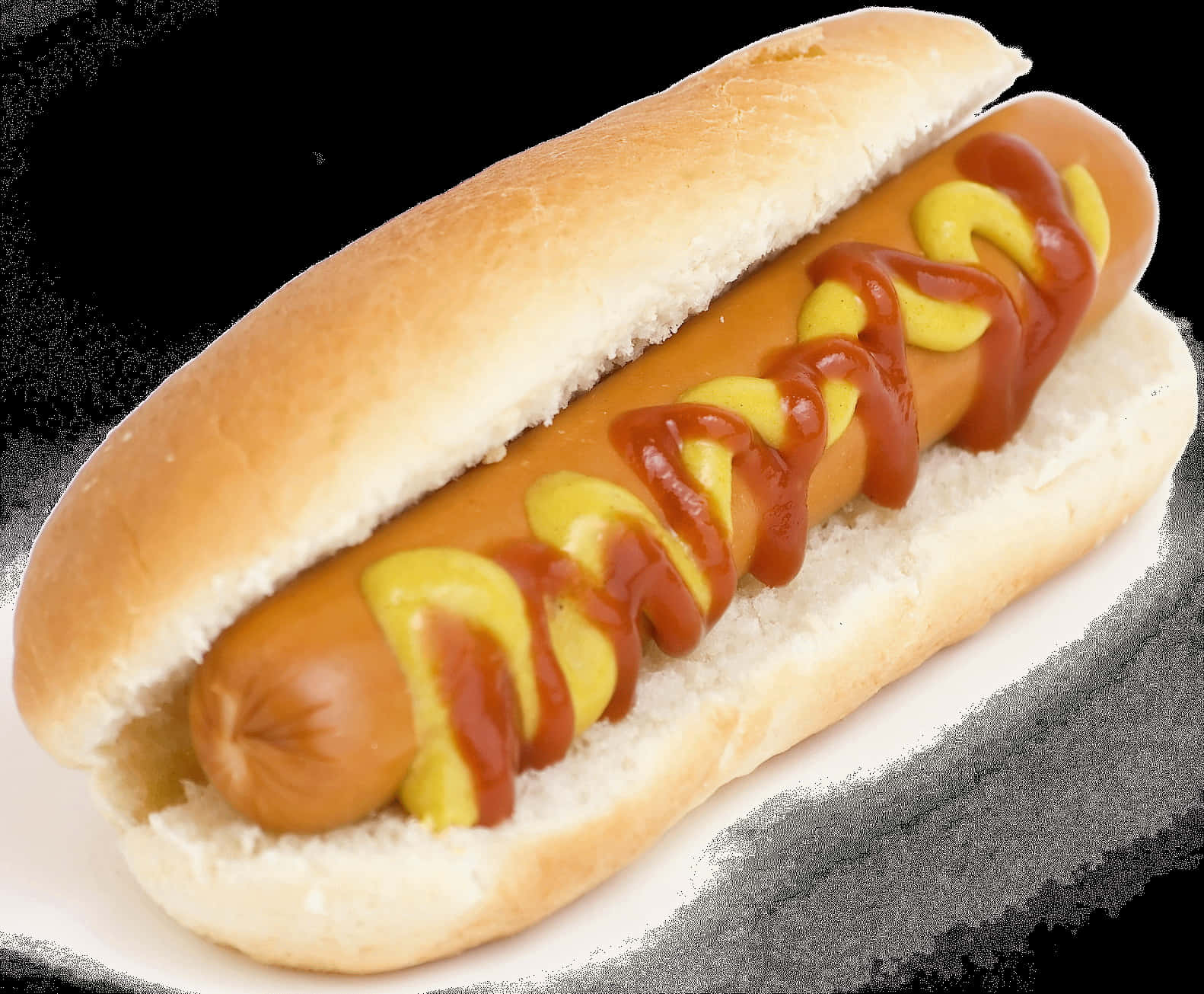 Classic Hot Dogwith Mustardand Ketchup PNG