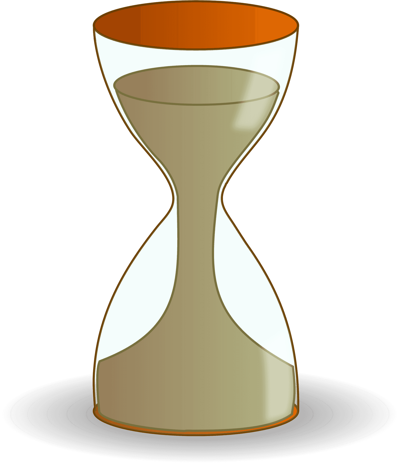 Classic Hourglass Illustration PNG