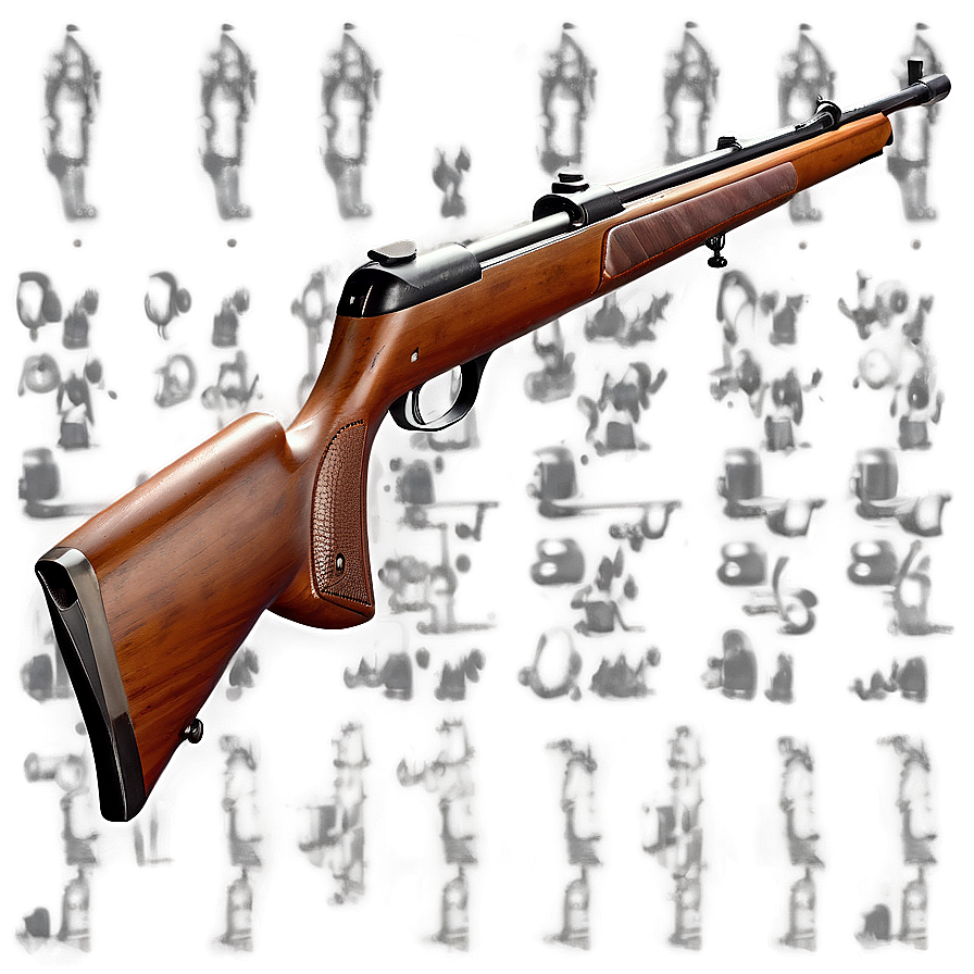 Classic Hunting Rifle Design Png 4 PNG