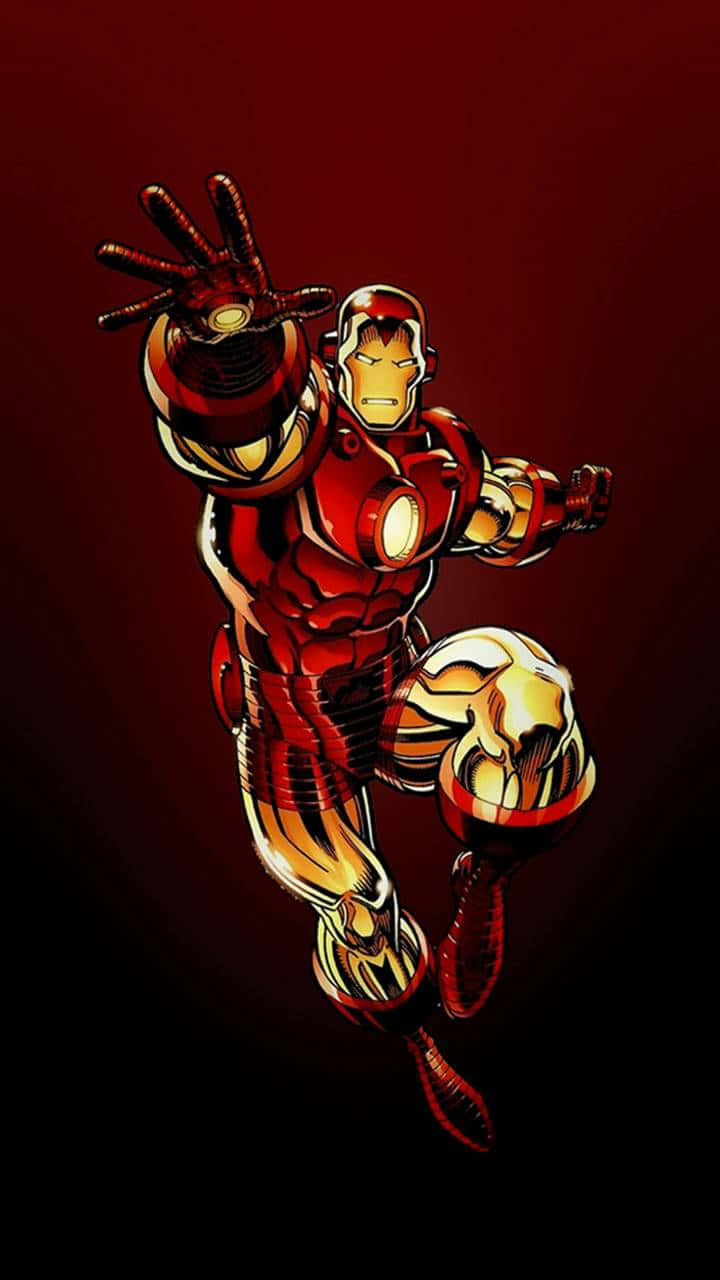 Klassisk Iron Man virker som et udtryk for styrke. Wallpaper