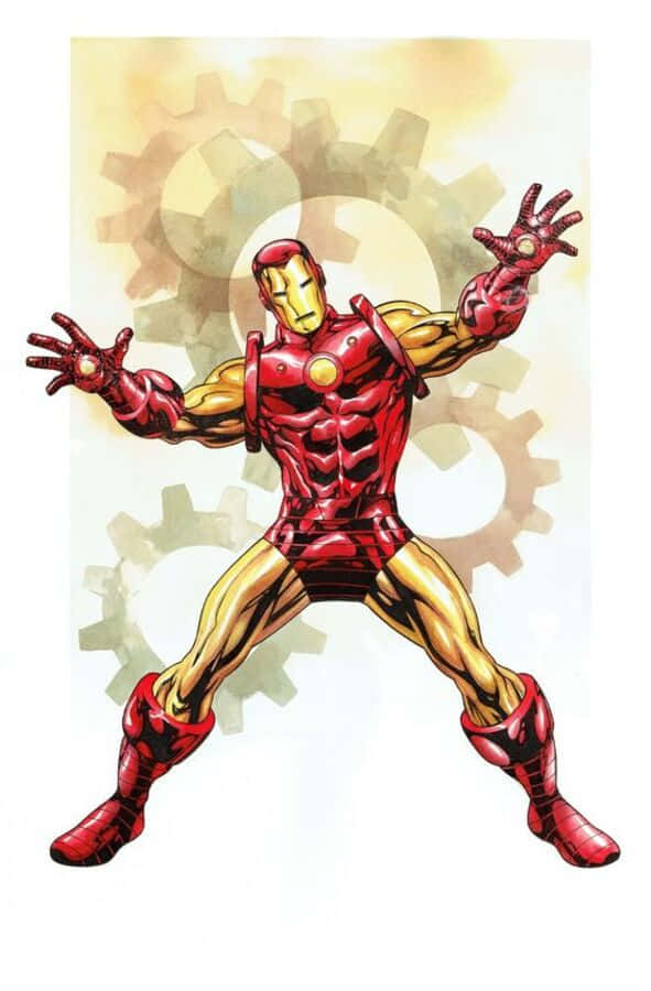 wallpaper - Iron Man klar til handling tapet Wallpaper