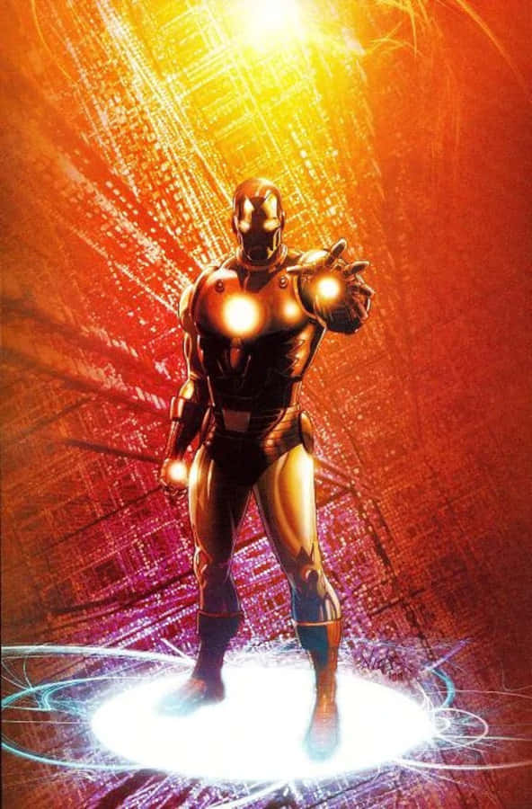 Klassisk Iron Man klædt op og klar til kamp. Wallpaper