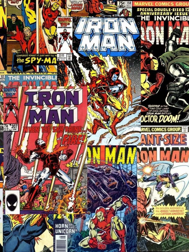 Klassisk Iron Man 768 X 1024 Wallpaper