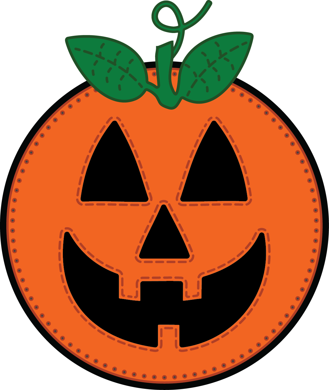 Classic Jack O Lantern Face Vector PNG