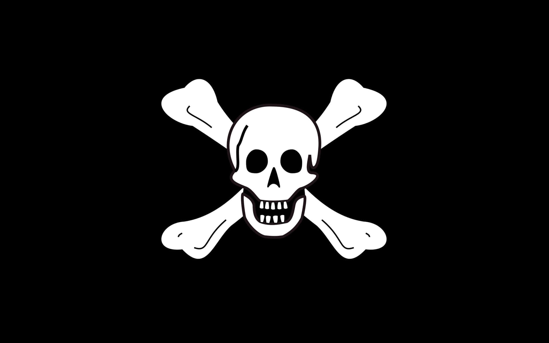 Klassieke Jolly Roger Vlag Achtergrond