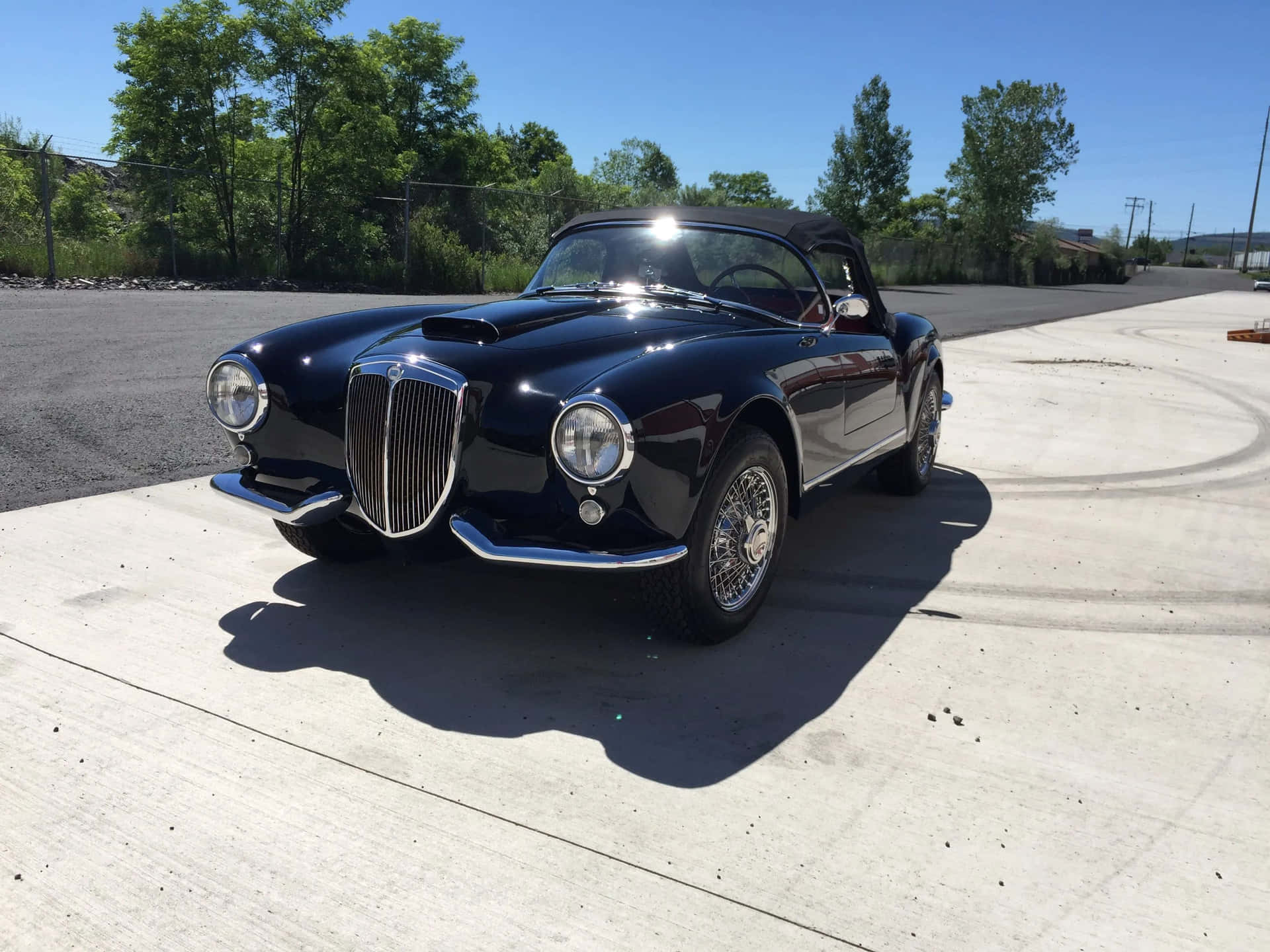 Classic Lancia Aurelia B20 Gt Coupe Achtergrond