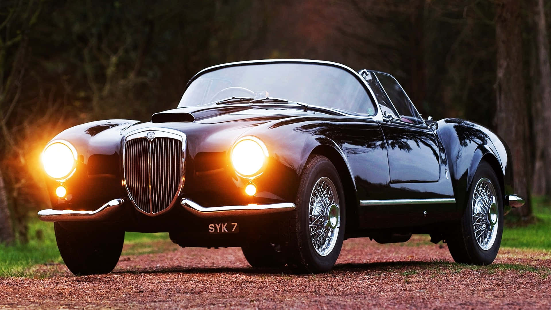 Classic Lancia Aurelia B20 Gt Coupe Achtergrond