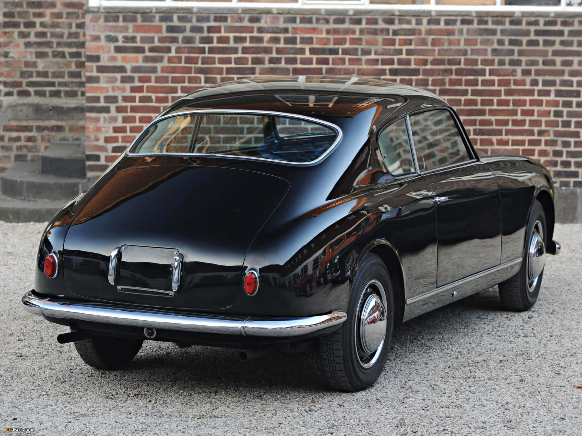 Klassisk Lancia Aurelia B20 Gt Bakfra Bakgrunnsbildet