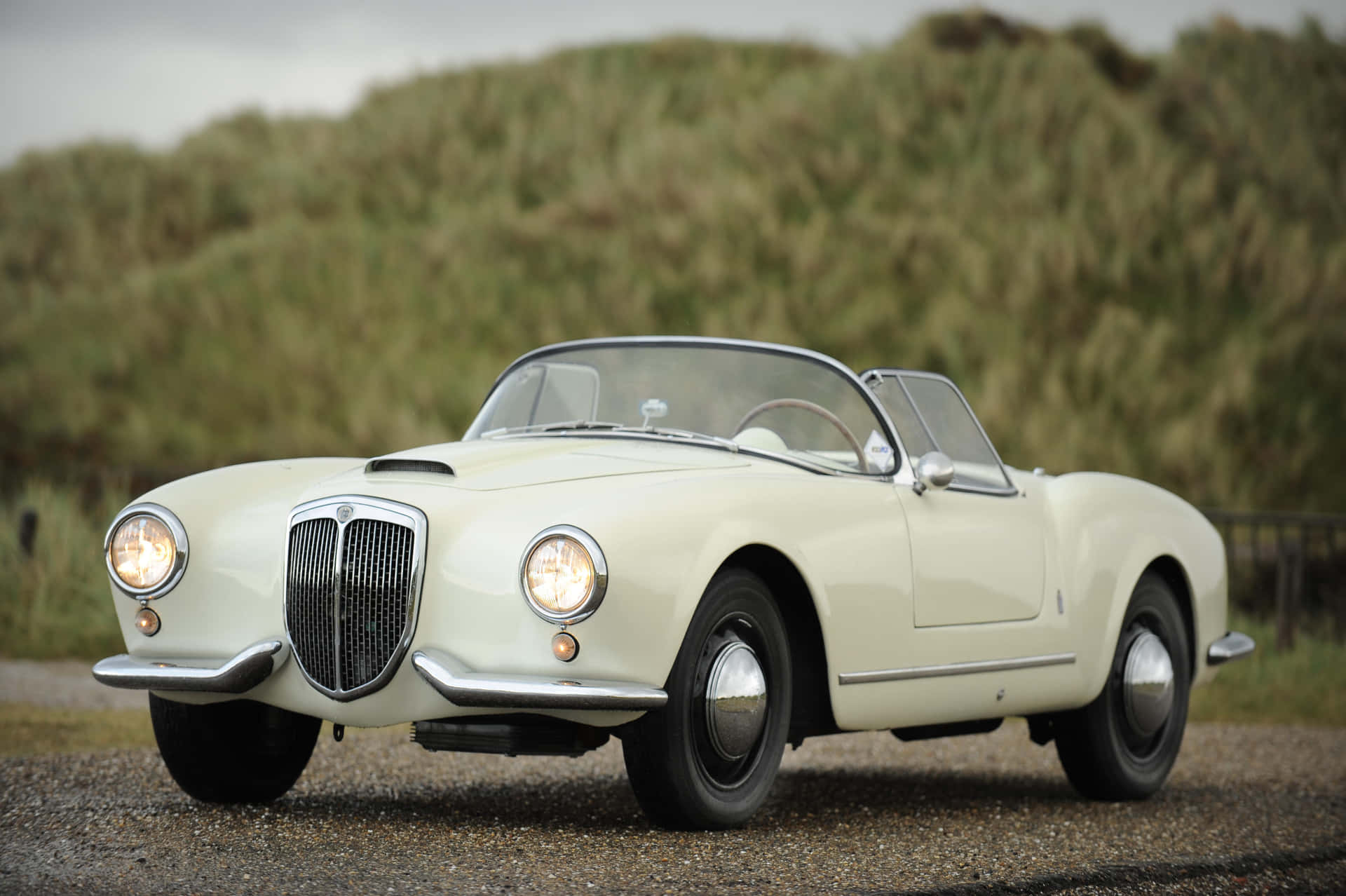 Klassisk Lancia Aurelia B24 Cabriolet Bakgrunnsbildet