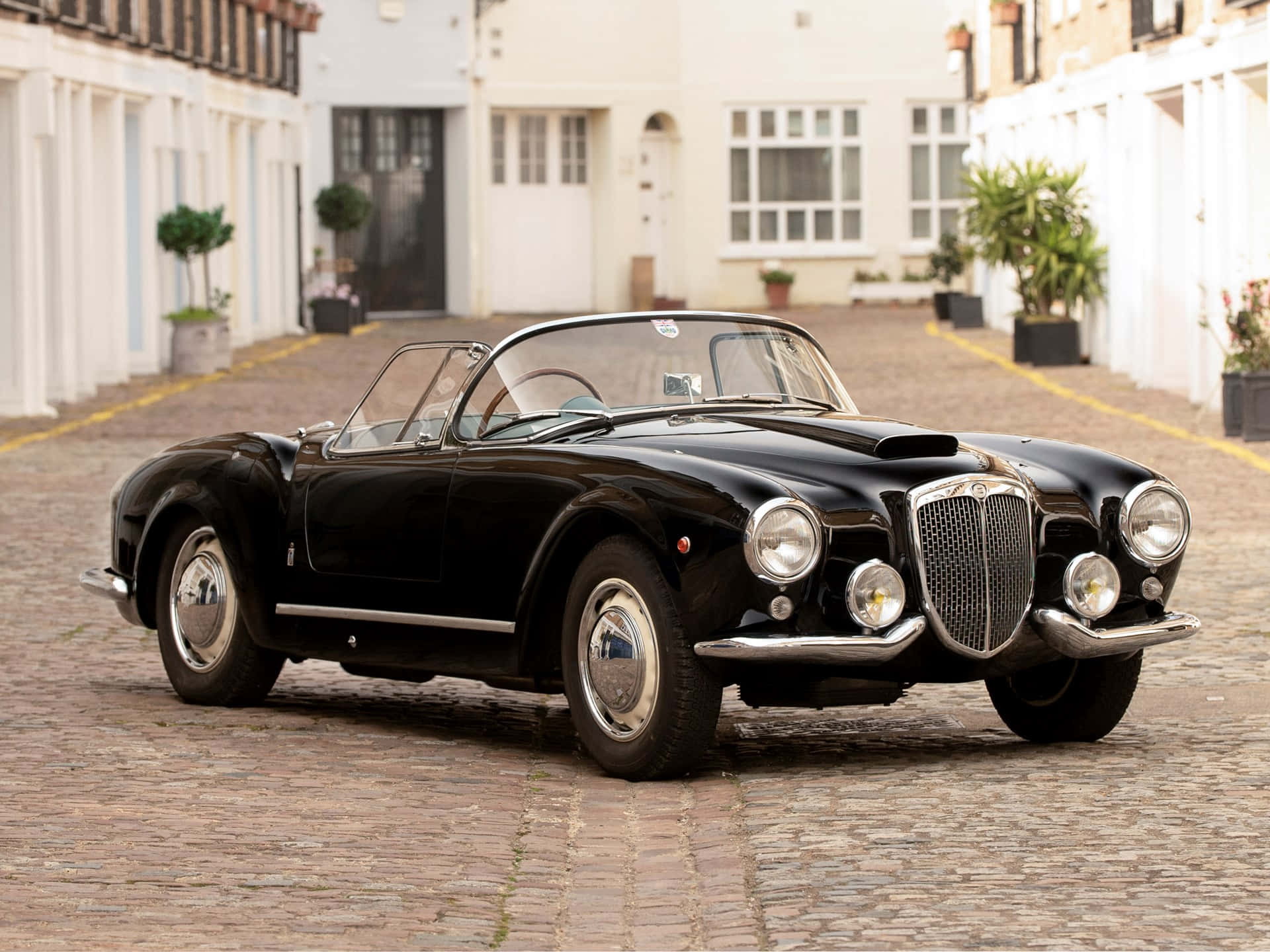 Klassisk Lancia Aurelia I Utmerket Stand Bakgrunnsbildet