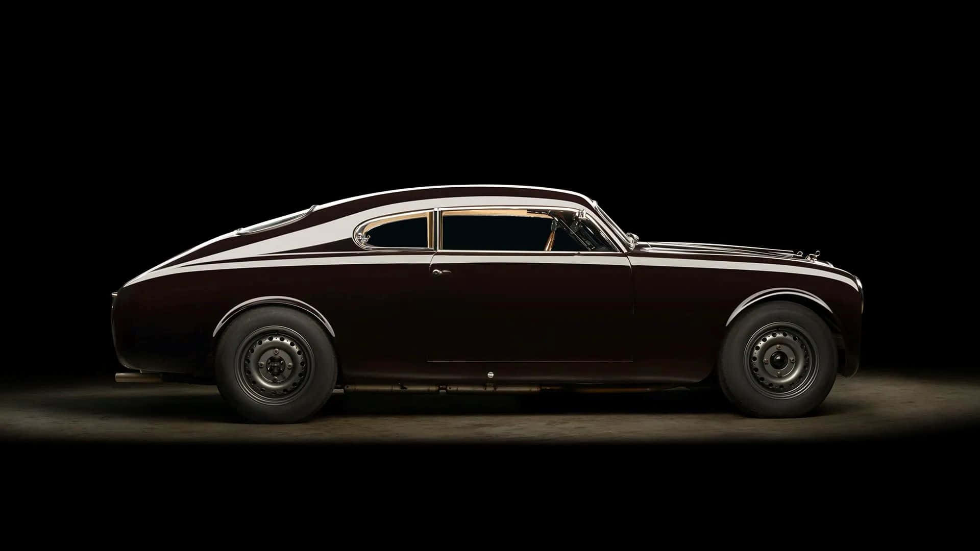 Classic Lancia Aurelia Zijprofiel Achtergrond