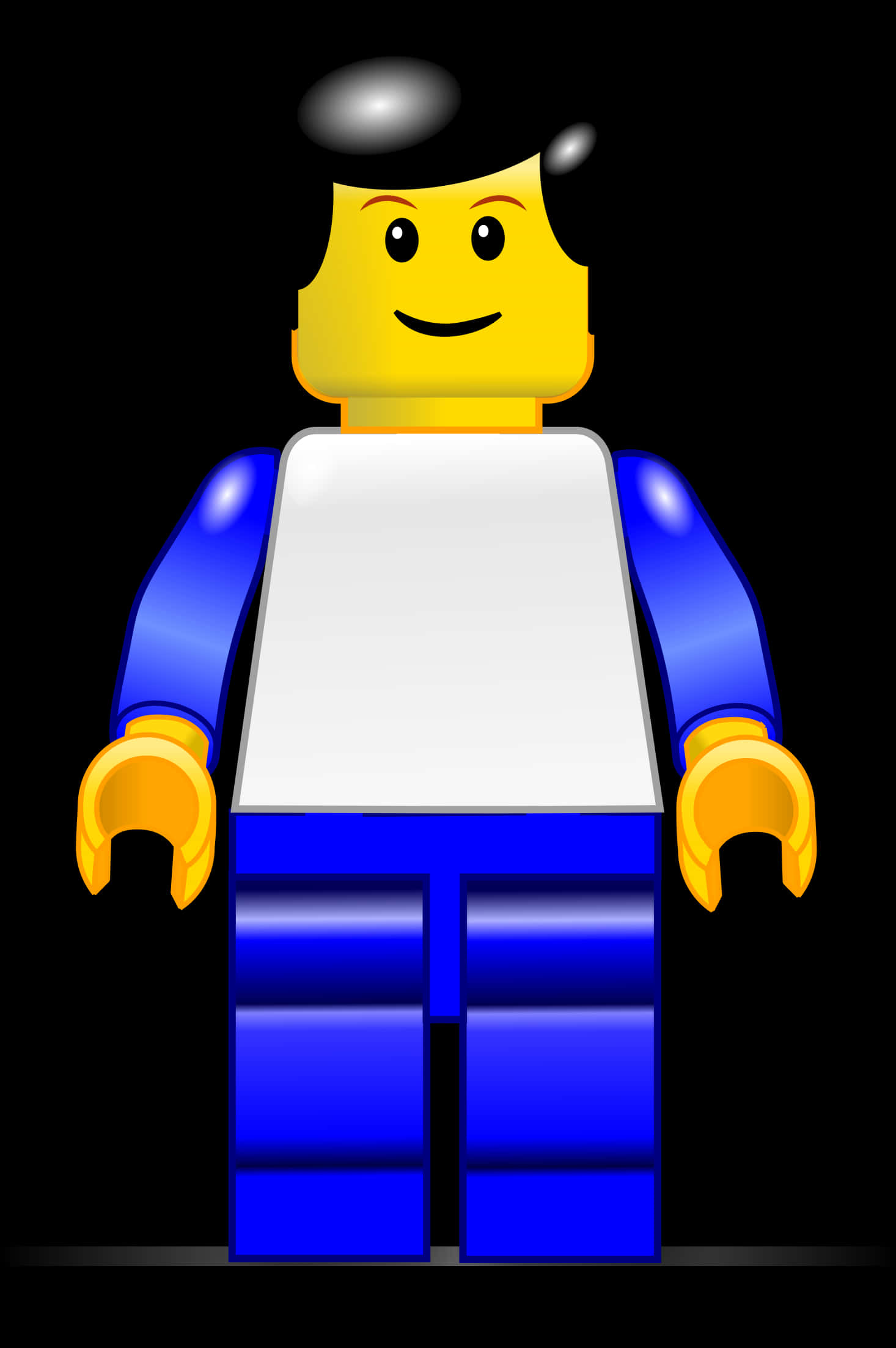 Classic Lego Figure Illustration SVG