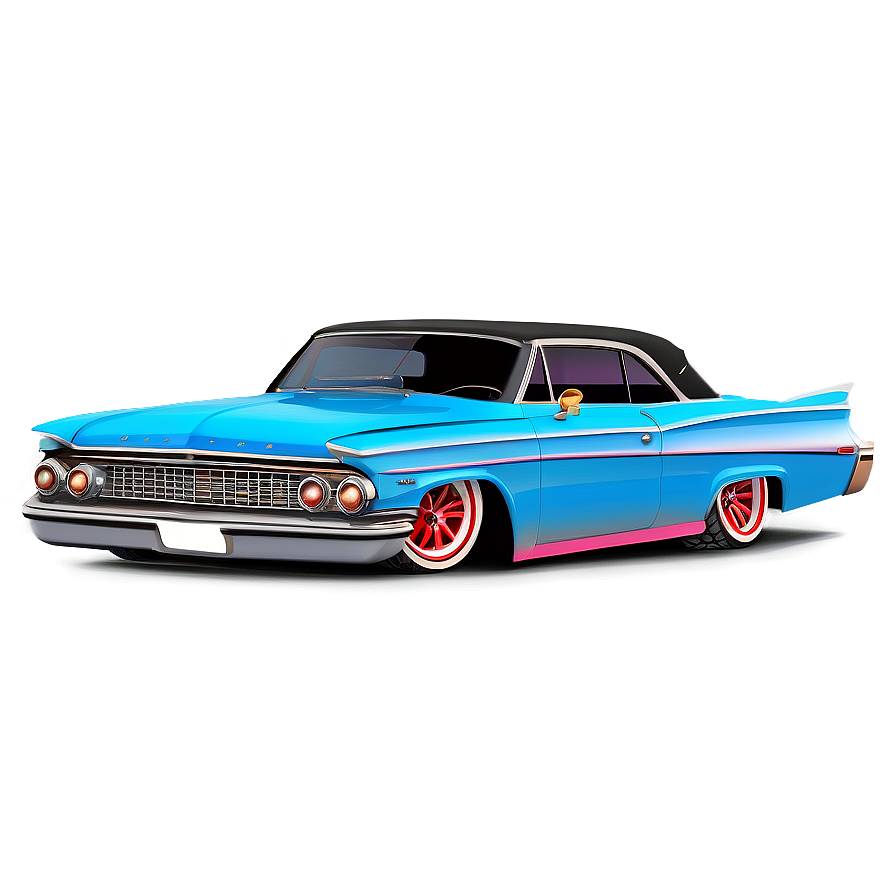 Classic Lowrider Car Design Png Ysu12 PNG