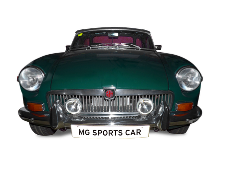 Classic M G Sports Car Front View PNG