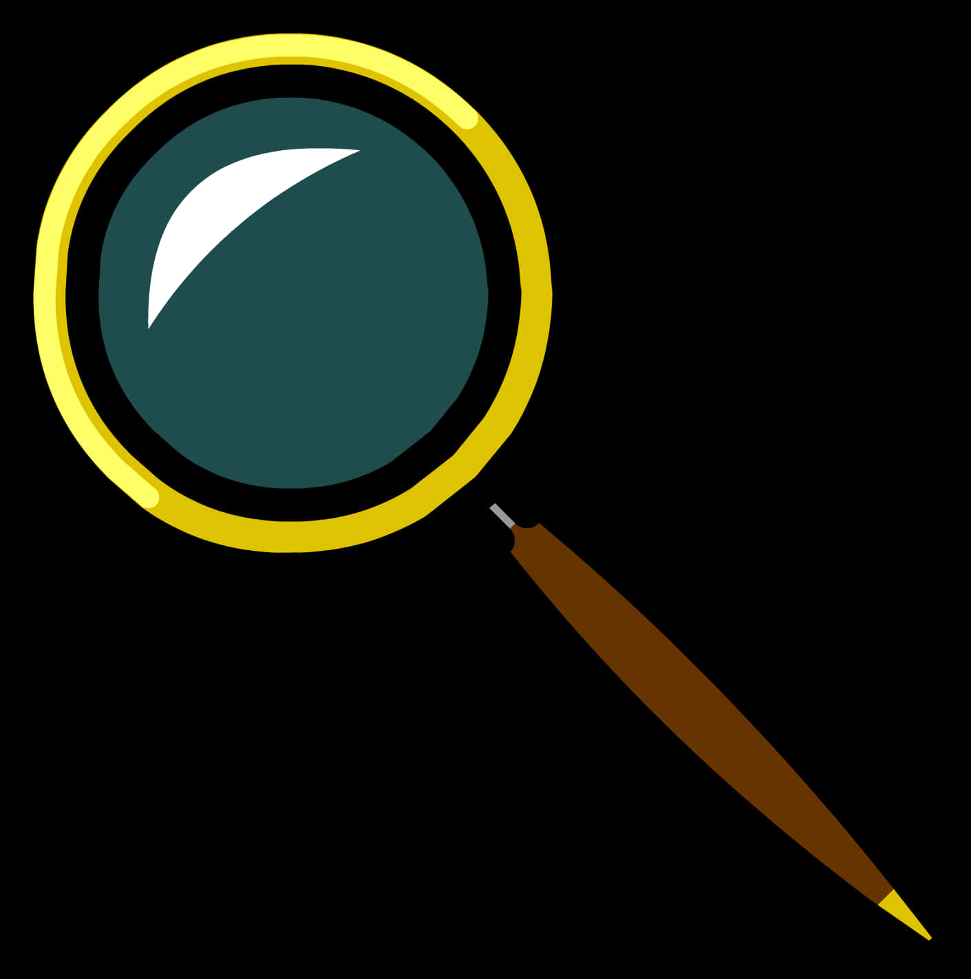 Classic Magnifying Glass Vector PNG