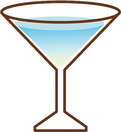 Classic Martini Glass Icon PNG