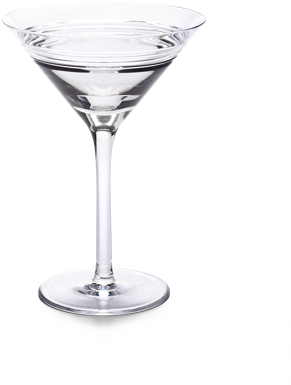 Classic Martini Glass Transparent Background PNG
