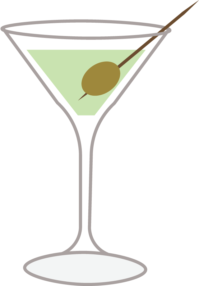 Download Classic Martini Glass With Olive | Wallpapers.com