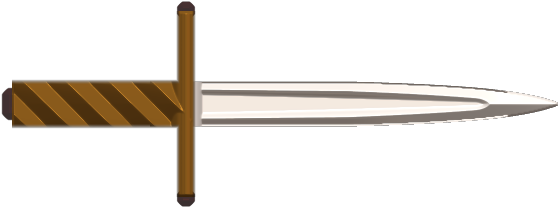 Classic Medieval Dagger Illustration PNG