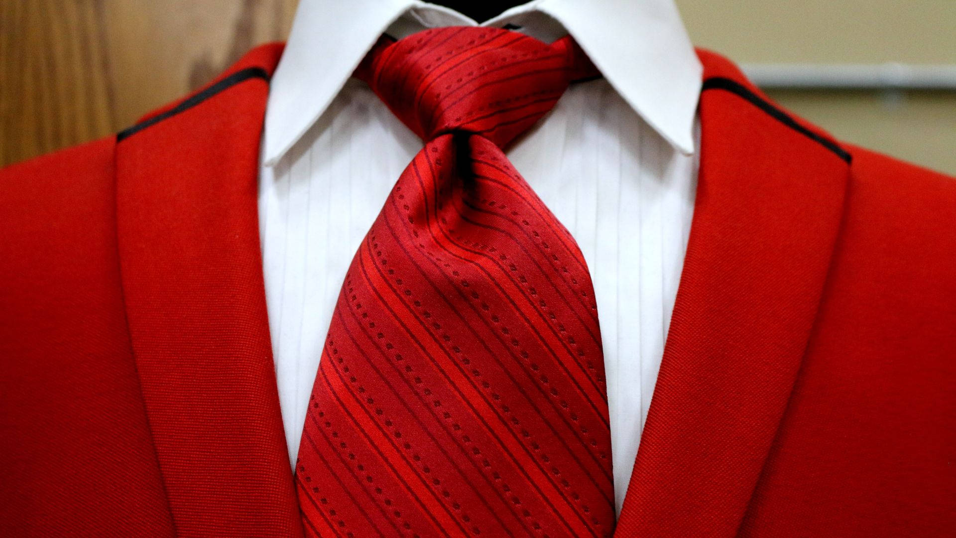 Classic Men Red Suit Cover Background