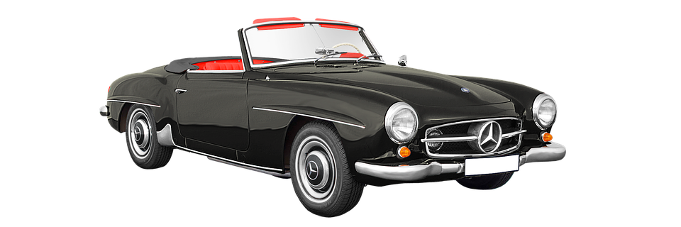 Classic Mercedes Benz Convertible PNG