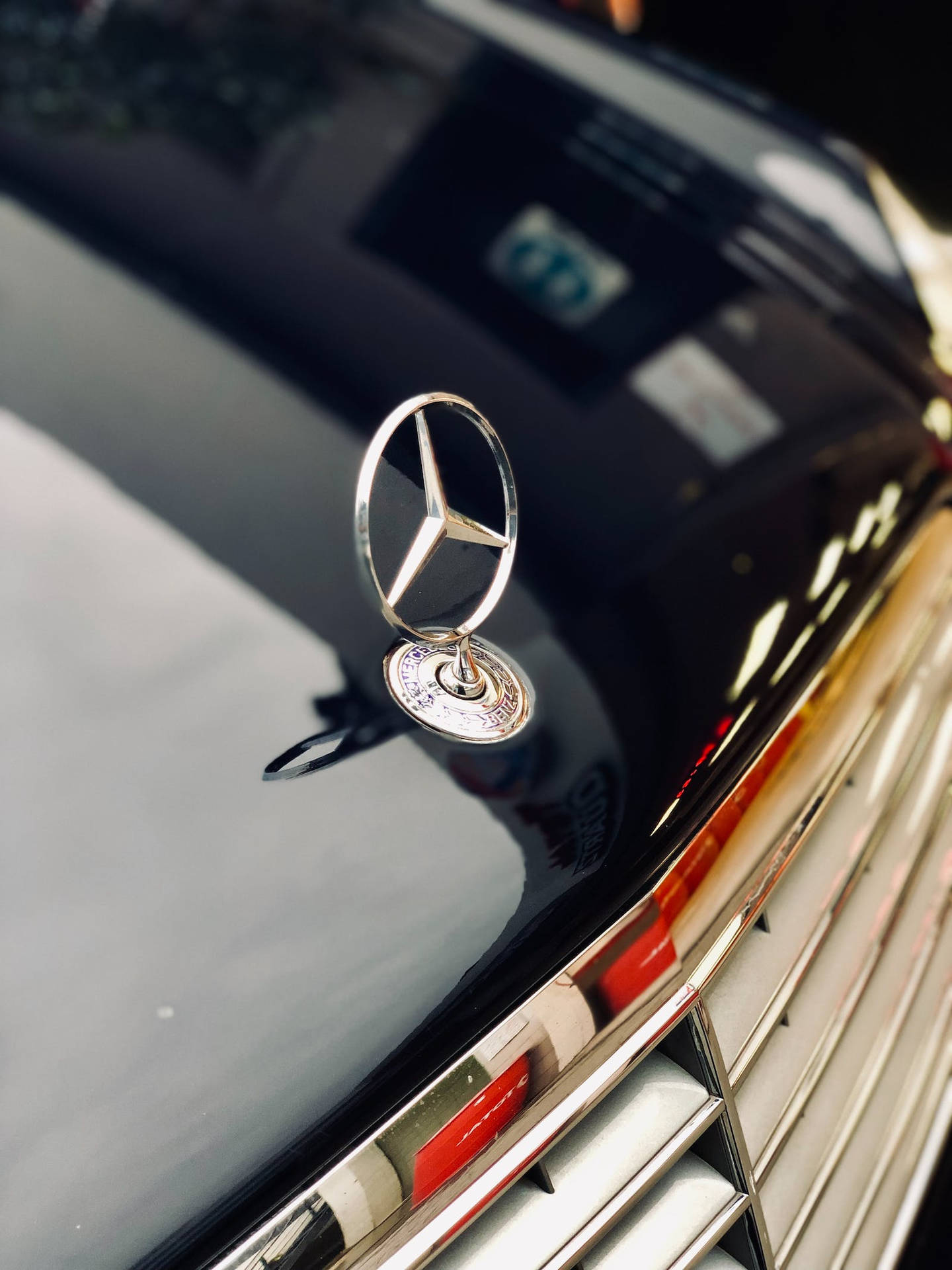 Calcomaníaclásica De Mercedes Benz Fondo de pantalla
