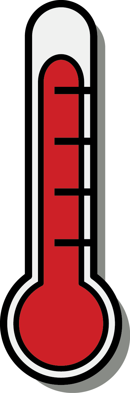 Classic Mercury Thermometer Vector PNG