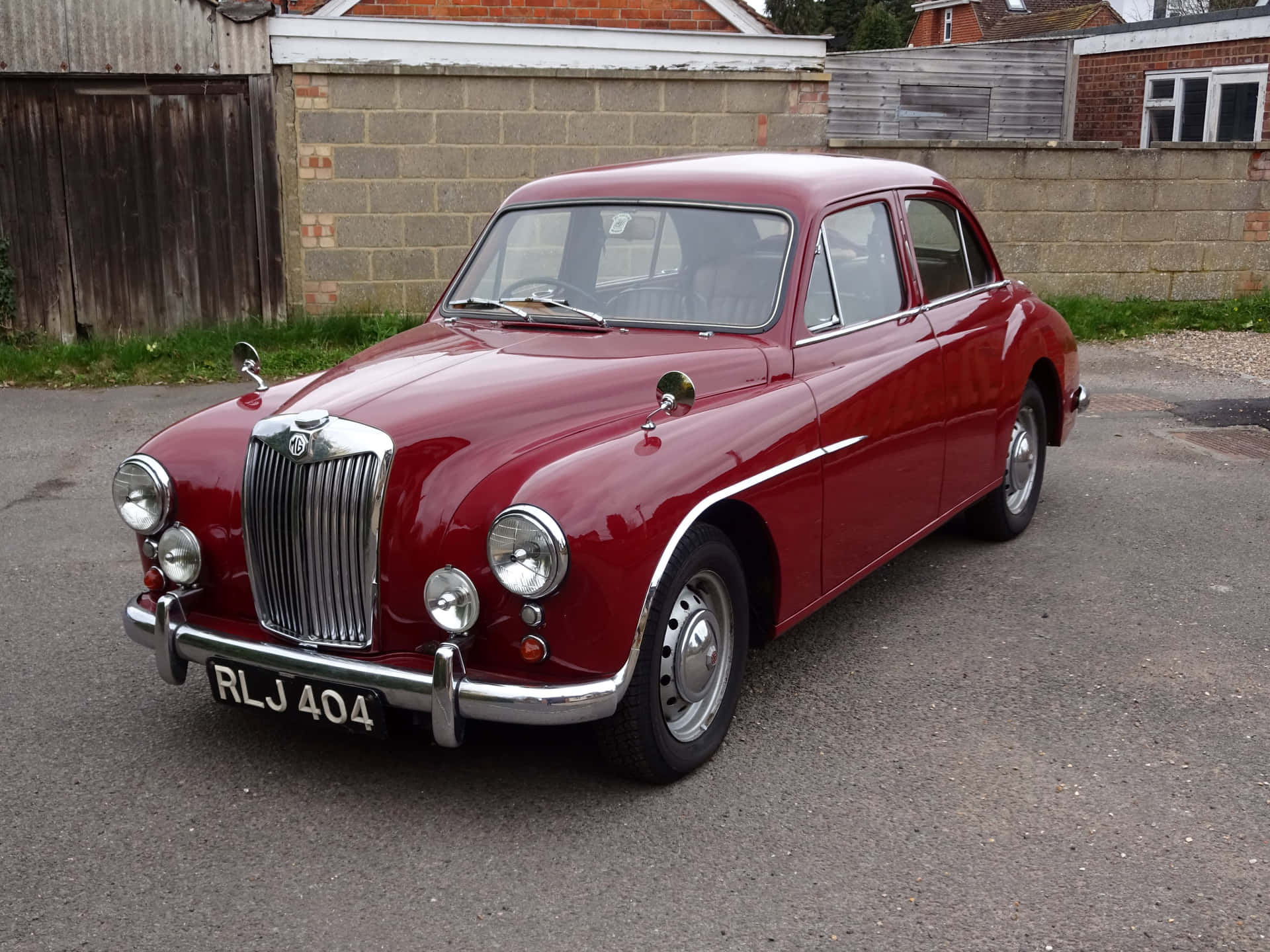 Klassisk Mg Magnette I Full Prakt Bakgrunnsbildet