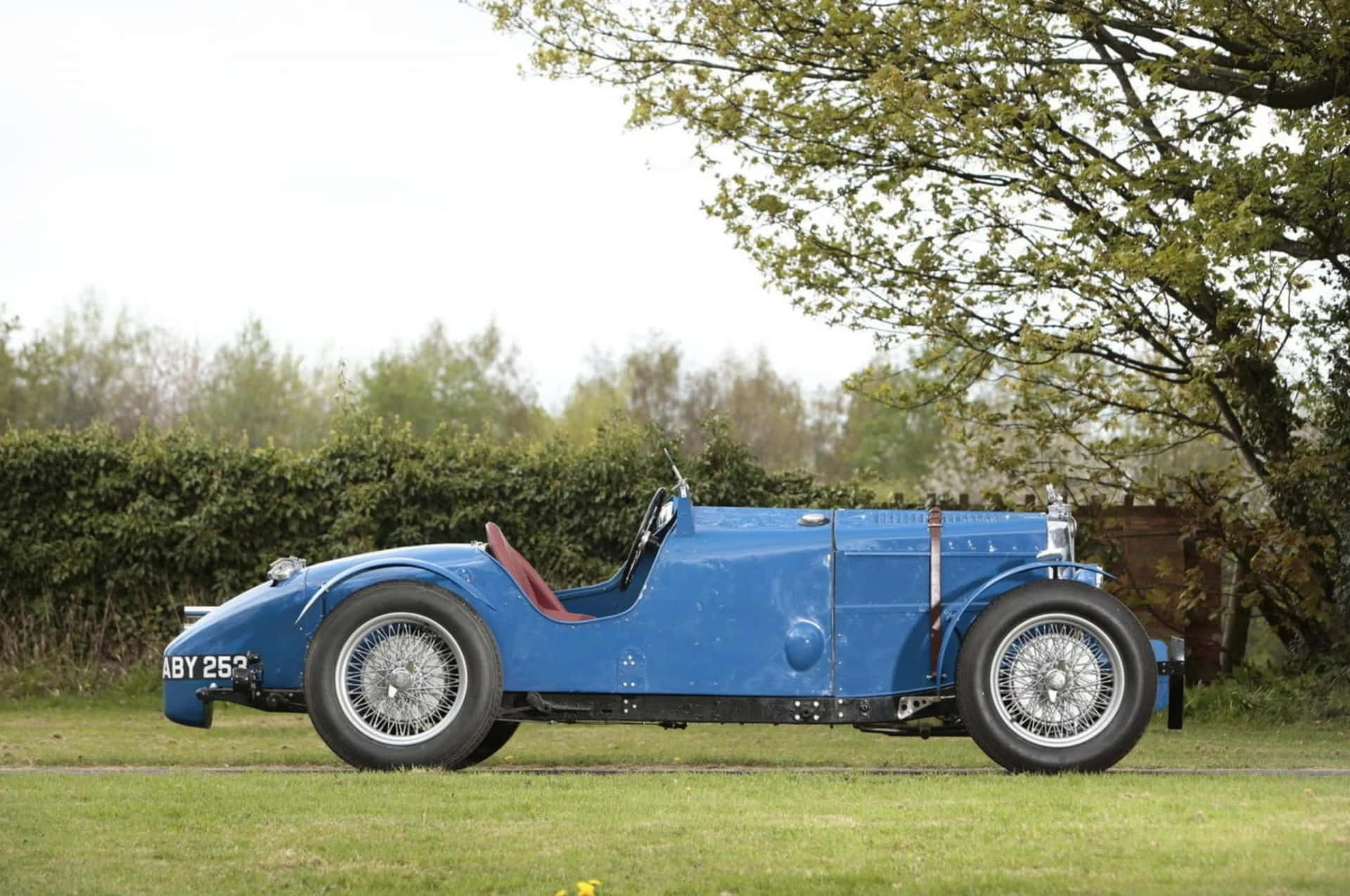 Klassisk Mg Magnette I Bevegelse Bakgrunnsbildet