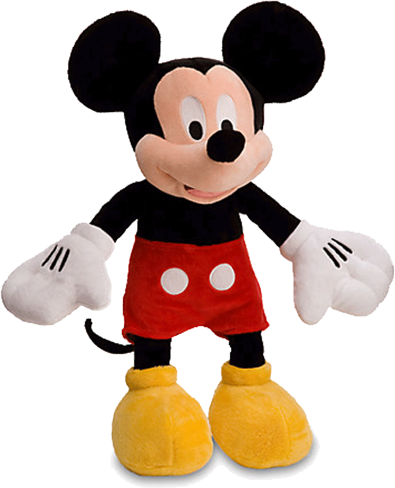 Classic Mickey Mouse Plush Toy PNG