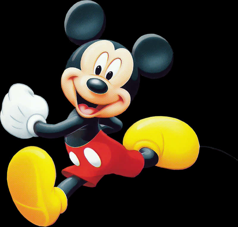 Download Classic Mickey Mouse Pose | Wallpapers.com