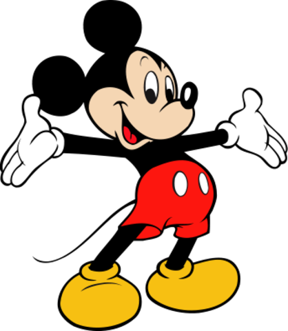 Classic Mickey Mouse Pose PNG